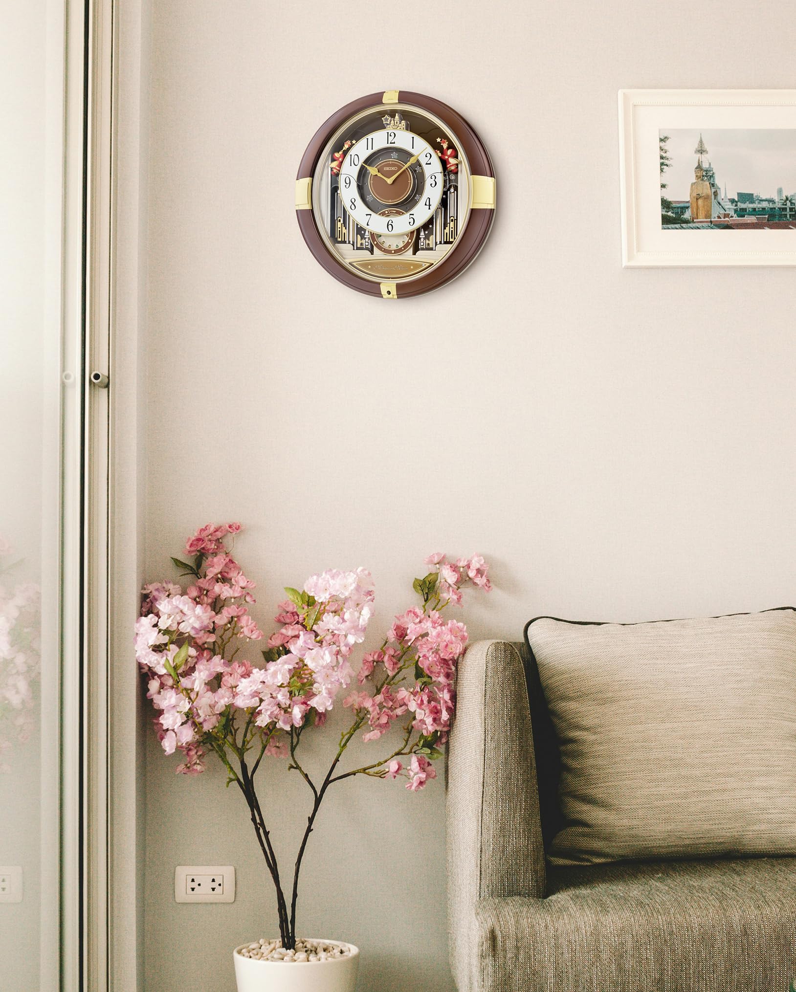 Amazon.com: SEIKO QXM613BRH 12 Melodies in Motion Wall Clock